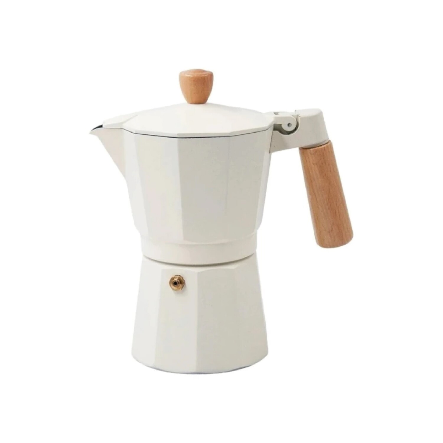 CAFETERA ITAL. ALUM 300ML 6T CREMA M MAD VARENNA