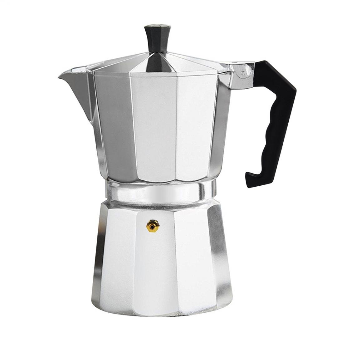 CAFETERA ITALIANA ALUMINIO 450ML 9T PLATA